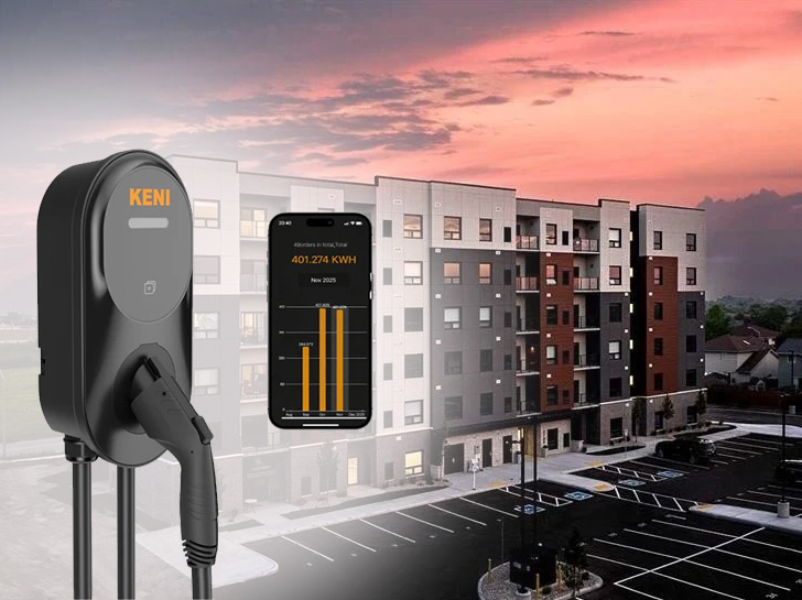 Borne de recharge multilogements